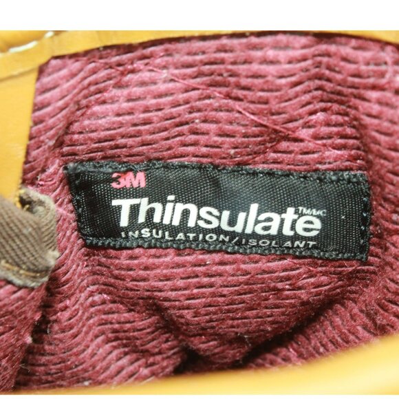 LL Bean Brown Leather 8" Insulated Gore-Tex Ankle Duck Boots Size 7 Wide - Picture 10 of 13